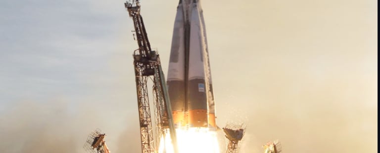 Launch vehicle lifting off